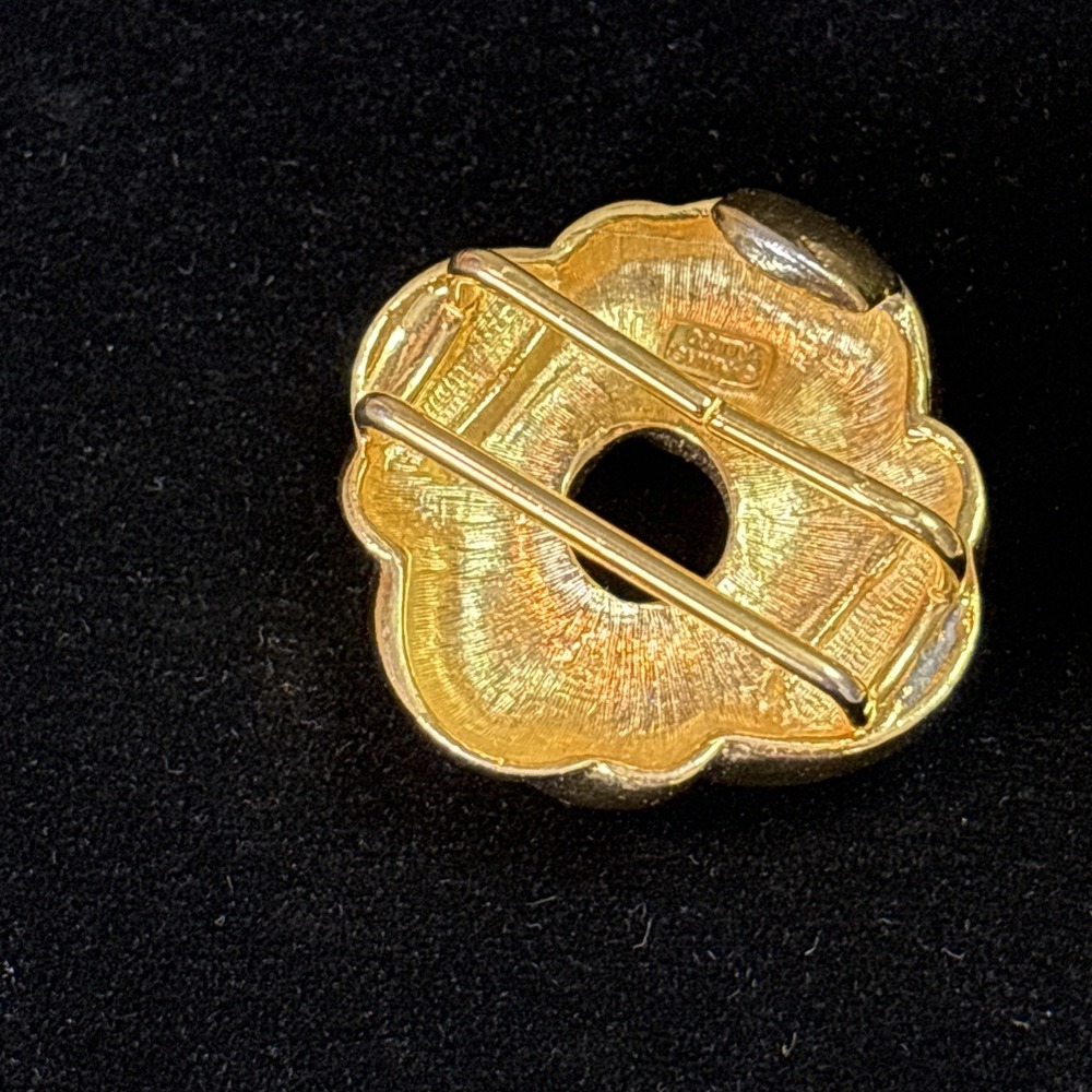 Vintage Dottie‎ Smith Gold Tone Love Knot Belt Buckle Double Swirl Signed - Picture 8 of 10